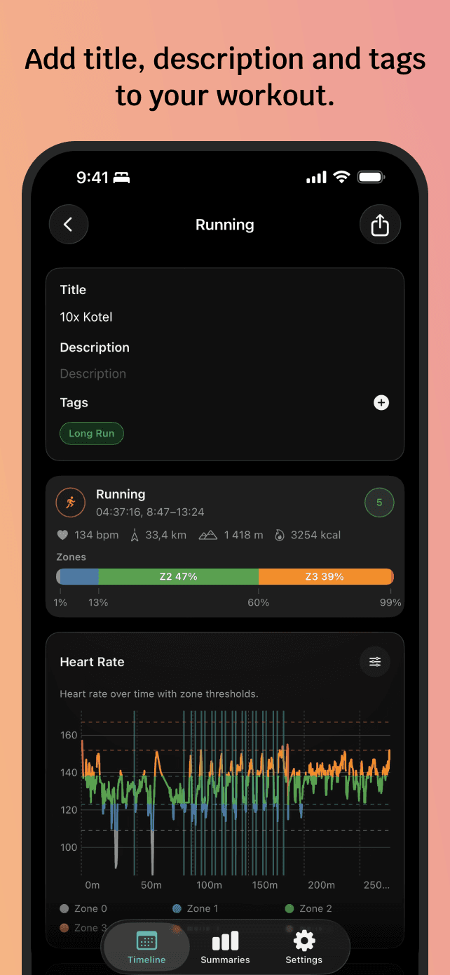 Zone Training Log App Store screenshot 6
